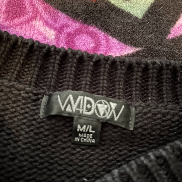 SOLD DOLLS KILL WIDOW CROSS SWEATER M/L - Picture 2 of 6